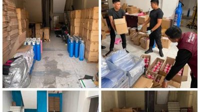 Polri Sita Sejumlah Tabung Gas Whip Pink di Jakarta Utara
