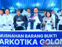 BNN Musnahkan 3,37 Ton Barang Bukti Narkotika Pada Peringatan HANI 2026
