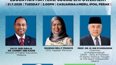 Di Ipoh, Malaysia Din Syamsuddin: Pendidikan di Dunia Islam Mengalami Kemunduran Serius