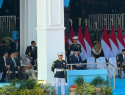 Momen Jokowi hingga Jusuf Kalla Hadiri Upacara Hari Bhayangkara ke-80 di Cikeas