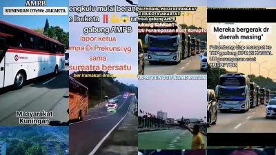Polri Pastikan Video Bus Bawa Massa ke Jakarta di Medsos adalah Hoaks