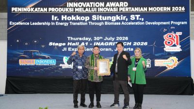 Sukses Genjot Transisi Energi dan Ekonomi Petani, Direktur PLN EPI Sabet Inagritech Award 2026