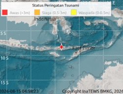 Nagekeo NTT Diguncang Gempa M 7,7 Dini Hari, Terasa sampai NTB, Bali dan Sulsel
