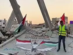 Pesan Haru Warga Gaza di Atas Puing Bangunan: Ucapan HUT ke-81 RI Bikin Terenyuh!