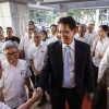 Bungkam Usai Dicopot Prabowo, Purbaya Tebar Senyum di Acara Sertijab Menkeu Suahasil