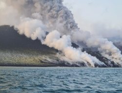 Foto Mencekam Anak Krakatau Jadi Pesan Terakhir Rombongan Wartawan yang Hilang di Selat Sunda