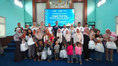 Aksi Nyata InJourney Airports di Soetta: Libas Stunting Balita dan Buka Peluang Kerja ARFF
