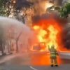 Mobil Angkut 900 Liter Minyak Tanah Terbakar di Halim Jaktim
