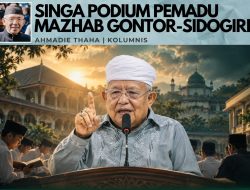 Singa Podium Pemadu Mazhab Gontor-Sidogiri