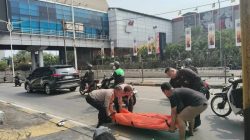 Pemotor Tewas usai Tabrak Pintu underpass Metro Pondok Indah