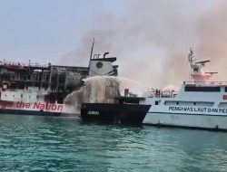 Pemadaman KMP Batumandi Tuntas, Kemenhub Kerahkan KN Trisula P.111 untuk Pendinginan